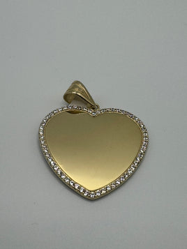 14 K Gold Pendant with CZs, 5.2 Grams