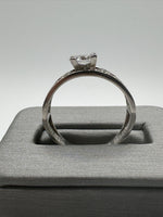 925 Silver Ring with CZs, Size 8.5