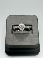 925 Silver Ring with CZs, Size 8