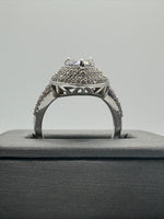 925 Silver Ring with CZs, Size 8