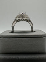 925 Silver Ring with CZs, Size 8