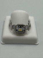 925 Silver Ring with CZc, Size 9