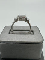 925 Silver Ring with CZc, Size 9