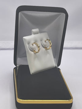 14 K Gold Earrings, Hoops Style- 1.6 G