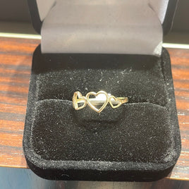 14 K Gold Ring Hearts Size 7