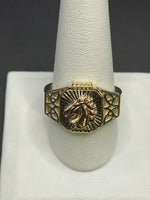 14 K Gold Ring (Horse head emblem)- 9.1 Grams- Size 11