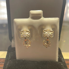 14 K Gold Earrings 1.7 G