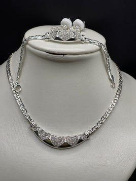 Fone Jewelery (Brass) set of necklace and earrings