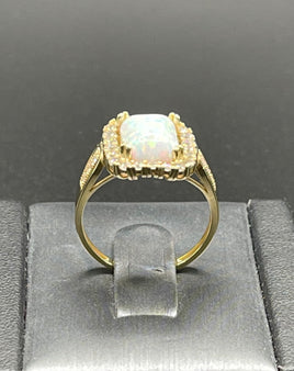 14 K Gold Ring Cubic Zirconia 23.6 G