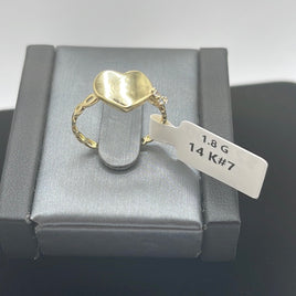 14 K Gold Ring A soils heart shaped ring 1.8 G